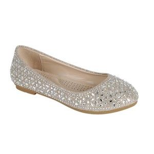Girls Sparkle Flats